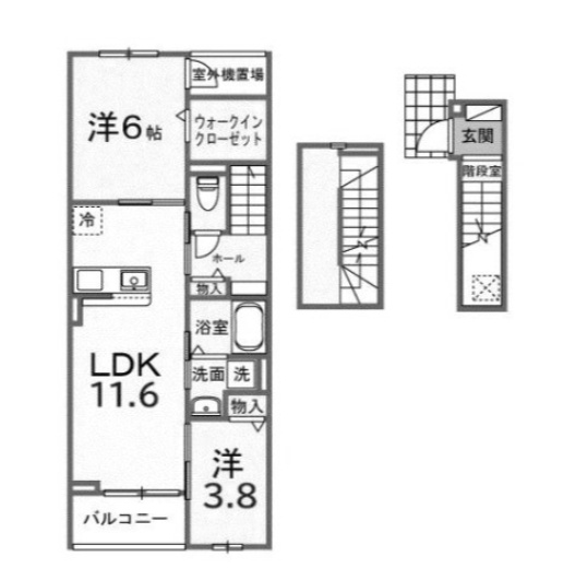 【間取り】 | ミルト　ブリッサ　大原