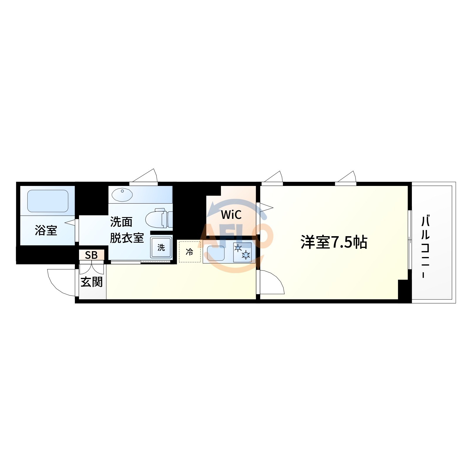 セレッソコートリバーサイドOSAKAの間取り|間取り