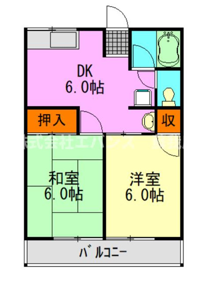【間取り】 | シティハイムコーポ長嶋