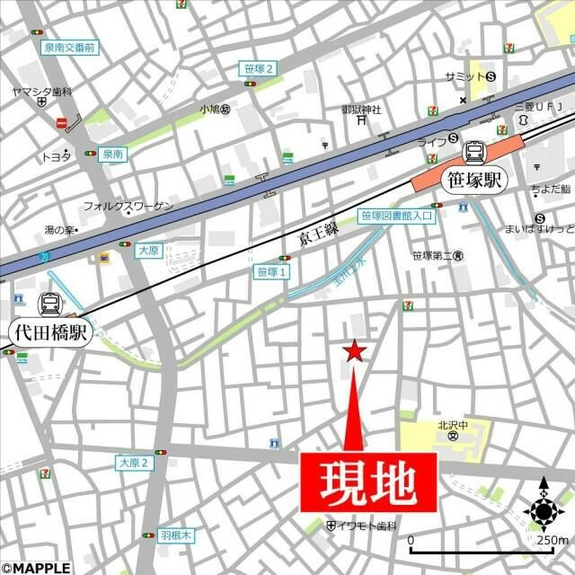 ソレイユ大原の周辺
