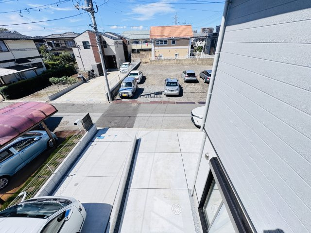 柏市豊四季新築戸建【豊小学校：2分】の展望|バルコニーより道路側眺望
