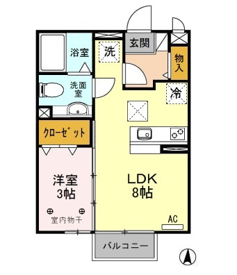 グリーンハイム　Ａ/Ｂの間取り