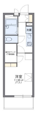 【間取り】 | レオパレスサンマルク | 代表的な間取のため実際の間取とは異なる場合があります