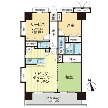【間取り】 | ライオンズシティ大和