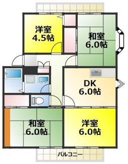 【間取り】 | 第二サンビレッジアサノ