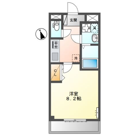 アンベリール上大岡の間取り