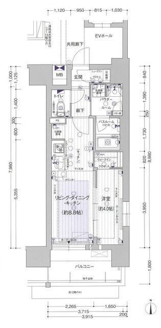 プレサンス　レイズ　泉　高岳駅前の間取り