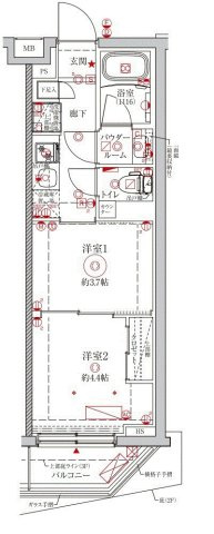 【間取り】 | クレイシアIDZ中野野方