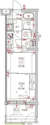 【間取り】 | クレイシアIDZ中野野方