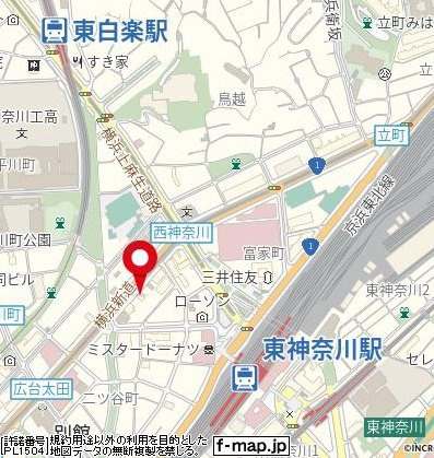 ライオンズマンション東神奈川の地図