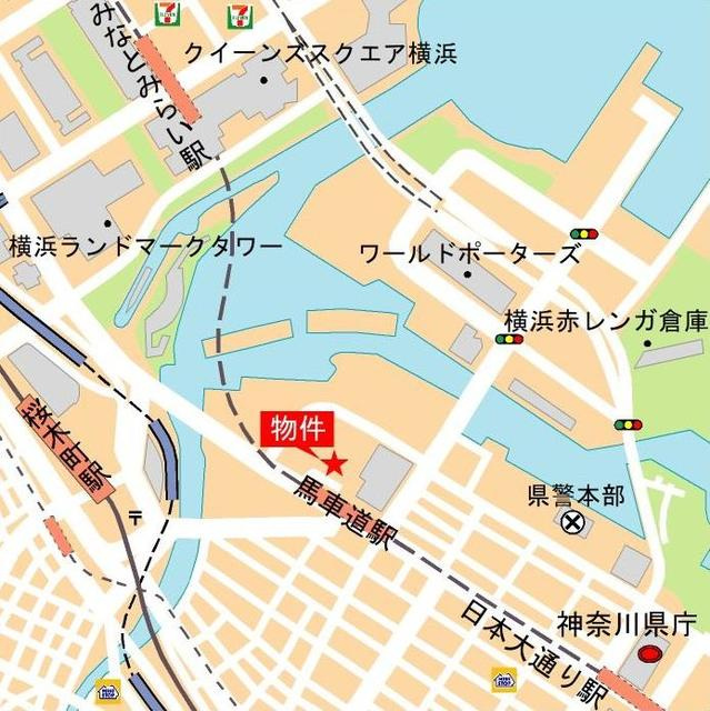 ザ・タワー横浜北仲の地図