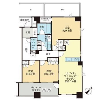 ピアース東京インプレイスの間取り