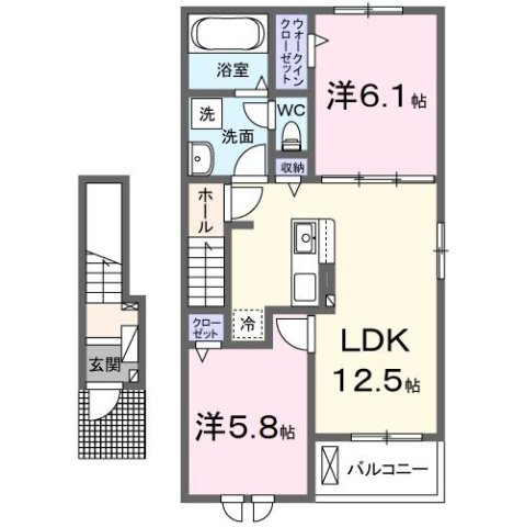 コンフォルトＡの間取り