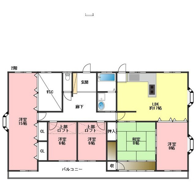 岐阜市北一色９丁目の一戸建ての間取り