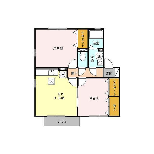 シェソワＮの間取り