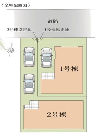 平塚市黒部丘新築戸建て　3期2号棟の区画図|区画図「平塚市黒部丘新築戸建て」