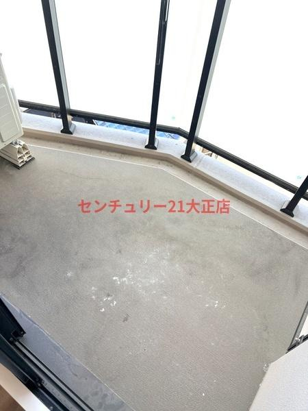 弁天町プライマリーワンのバルコニー