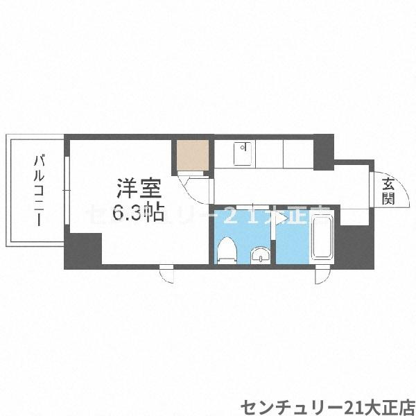 Metrosa弁天町の間取り