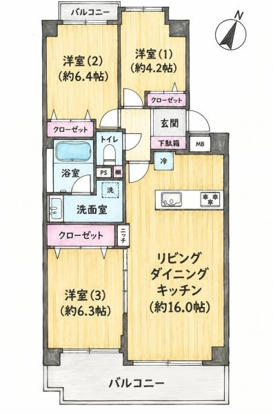 ヴィルヌーブ保土ヶ谷3