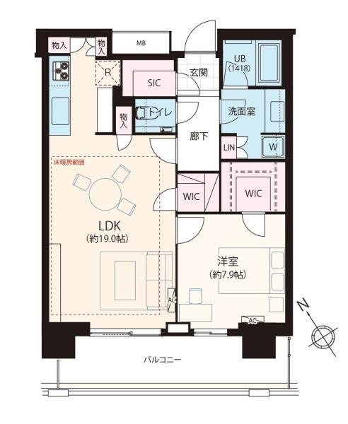 ザ・タワー横浜北仲の間取り