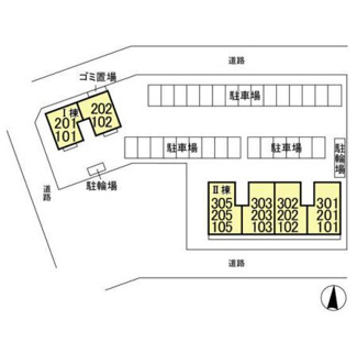 【区画図】 | Malica Court （マリカコート）　Ⅱ