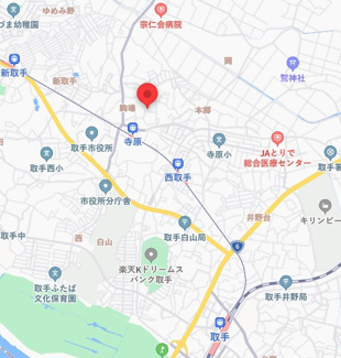 【地図】 | 取手市駒場借家