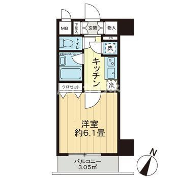 パレステュディオ飯田橋【おとり物件なし】#学生・社会人にオススメ！初期費用分割払いOK！の間取り