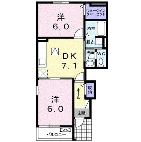【間取り】 | ヴェルジュ．Ｓ２
