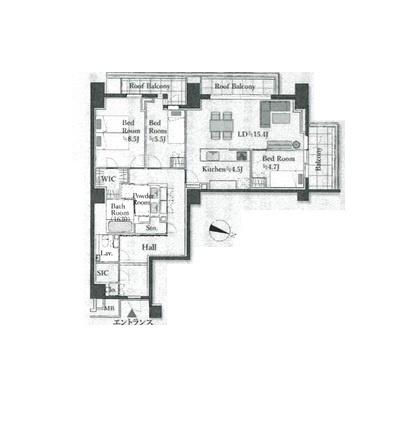 【間取り】 | BURANZ SHIBUYA TOKIWAMATSU