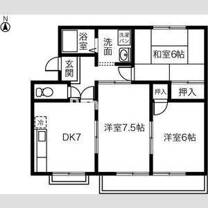 サンアヴェイル森Aの間取り