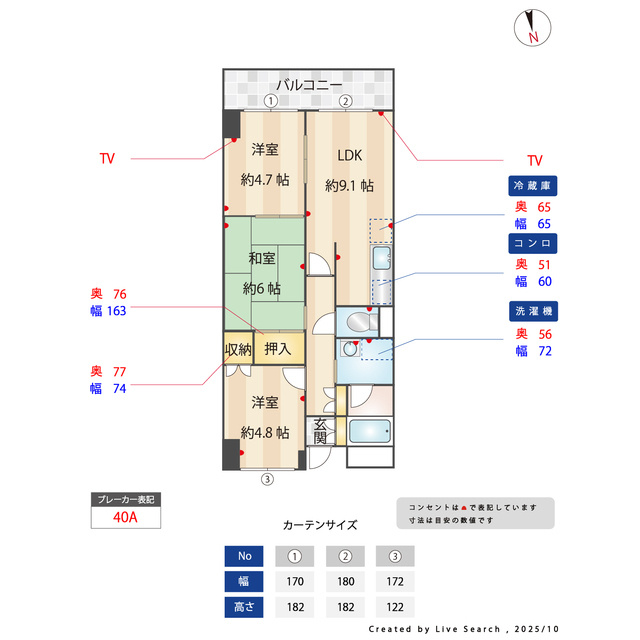 シャルネ95の内装