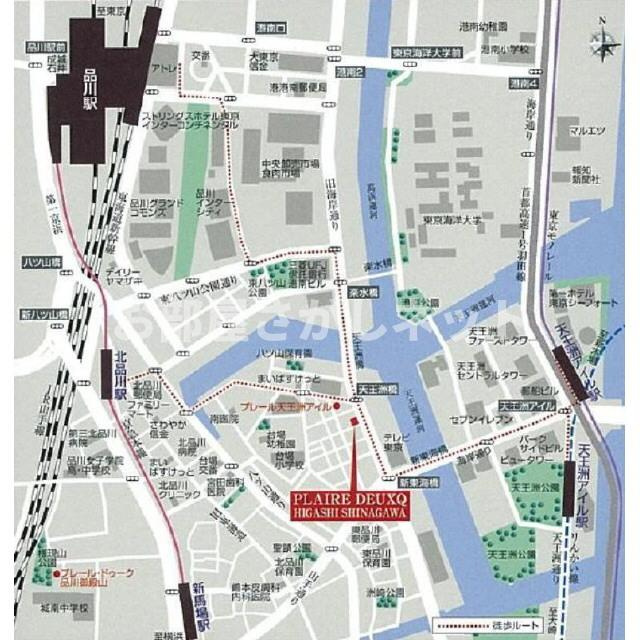 プレール・ドゥーク東品川【おとり物件なし】の地図