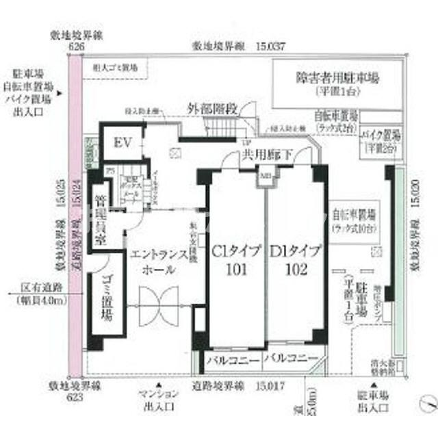 プレール・ドゥーク東品川【おとり物件なし】の区画図