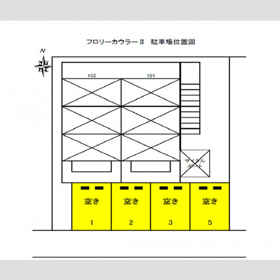 【区画図】 | フロリカウラⅡ