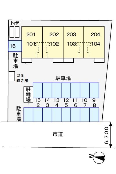 レスポワ－ル　Ⅰの駐車場