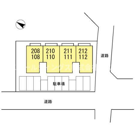 メゾンふじⅡの区画図