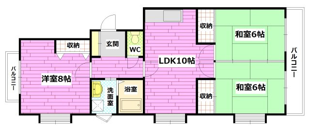 ミリオンハイム東昭和町の間取り
