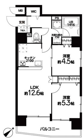 【間取り】 | 日暮里第二ダイヤモンドマンション