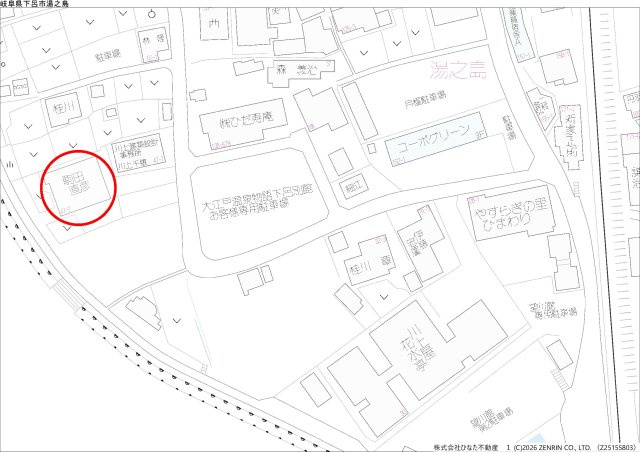 26/9/16NEW　戸建　下呂市湯之島　3200万の地図