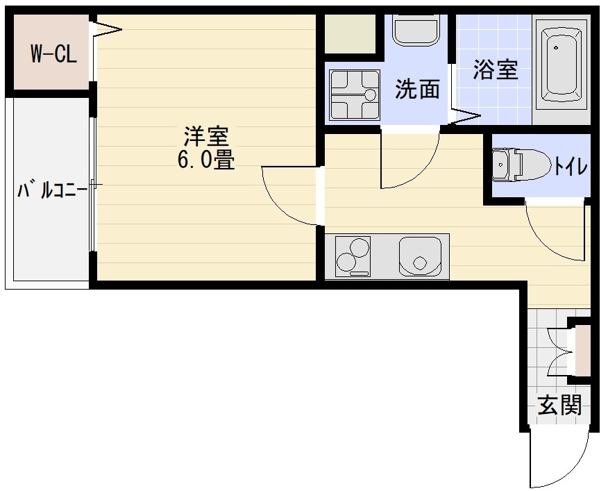 REGIES八尾駅前の間取り