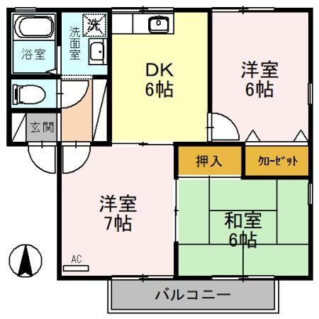 セジュールＭＭＤ　Ⅳの間取り