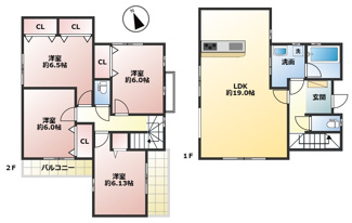 【間取り】 | 鈴蘭台東町５丁目　新築戸建 | 図面と現況が異なる場合は現況を優先します