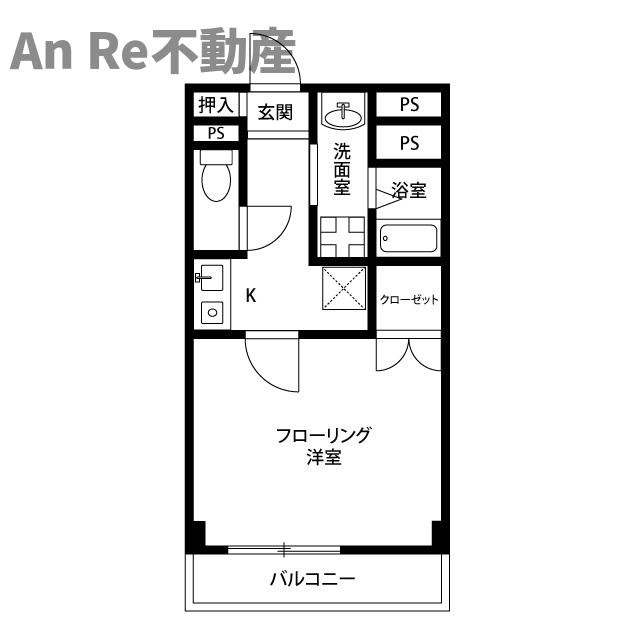 川口市東川口５丁目の賃貸マンションの間取り