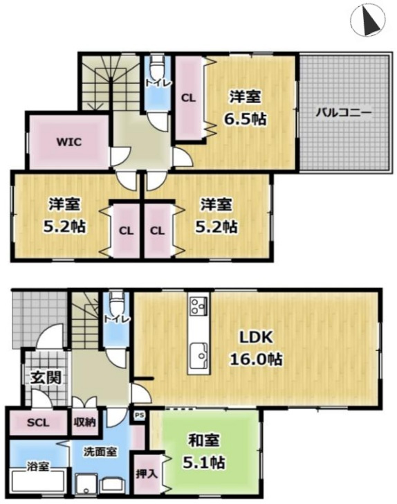 姫路市白浜町宇佐崎中1丁目　　山陽電鉄「八家駅」徒歩7分の間取り