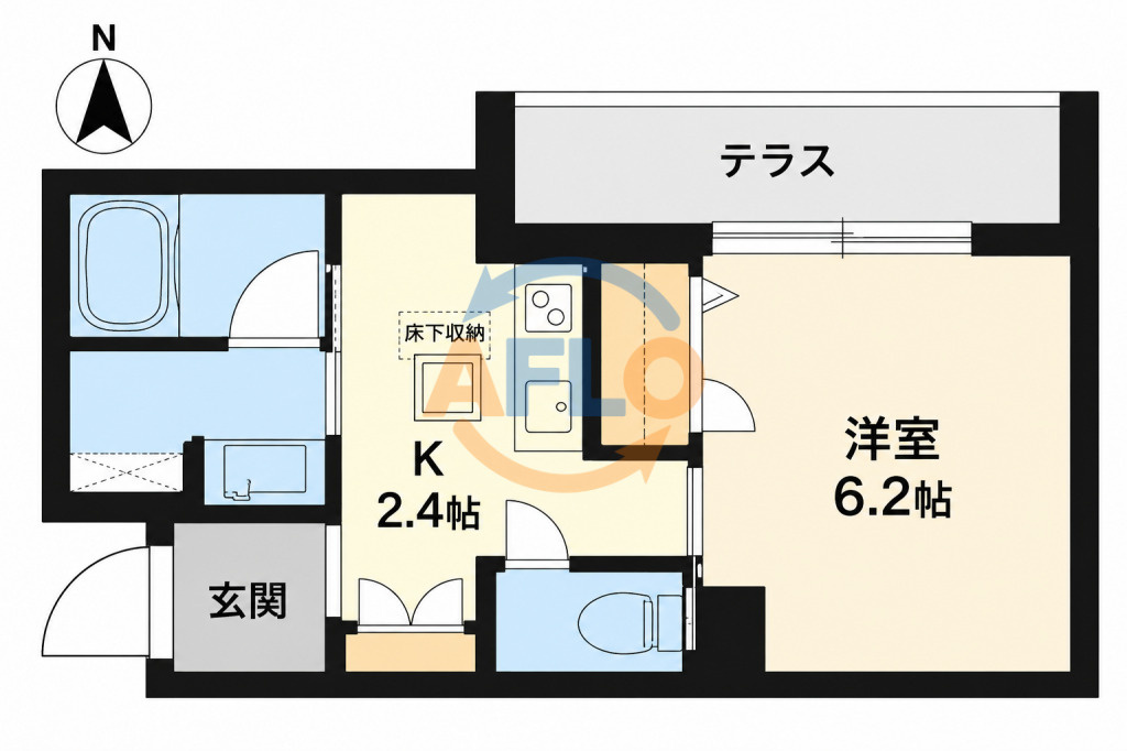 ユイロ中津の間取り|間取り