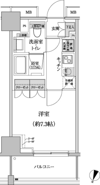 パークハビオ渋谷本町レジデンスの間取り