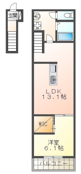 GRANDE　MAISON　上ノ丸の間取り