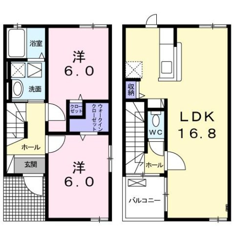 アプローズ　Ⅰの間取り