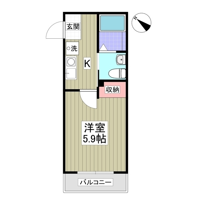 レジデンスウエスト淵野辺の間取り