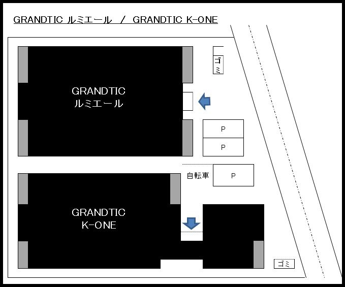 Grandtic K-ONEのその他|区画図